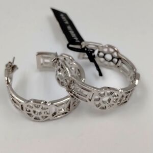 Dyrberg Kern Hoop Earrings Silver Stainless Steel